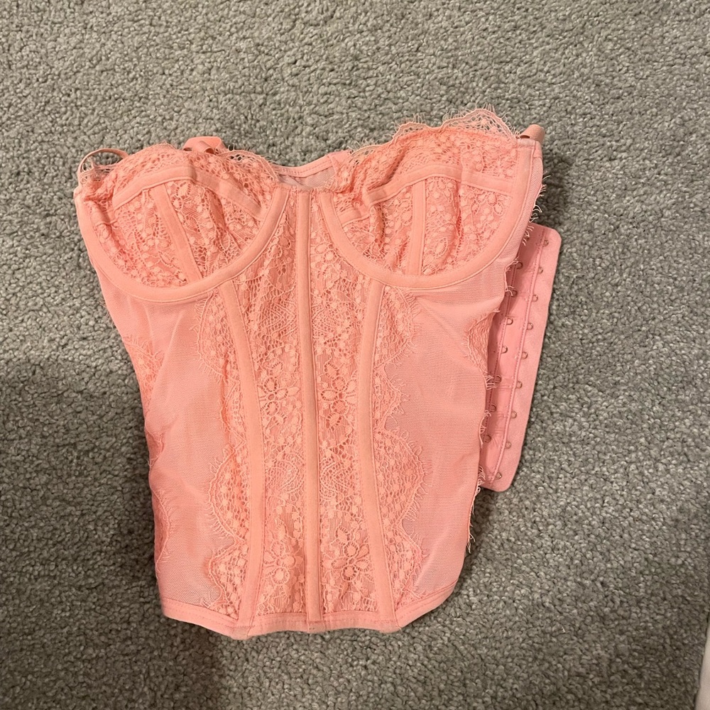 Urban Outfitters pink corset top